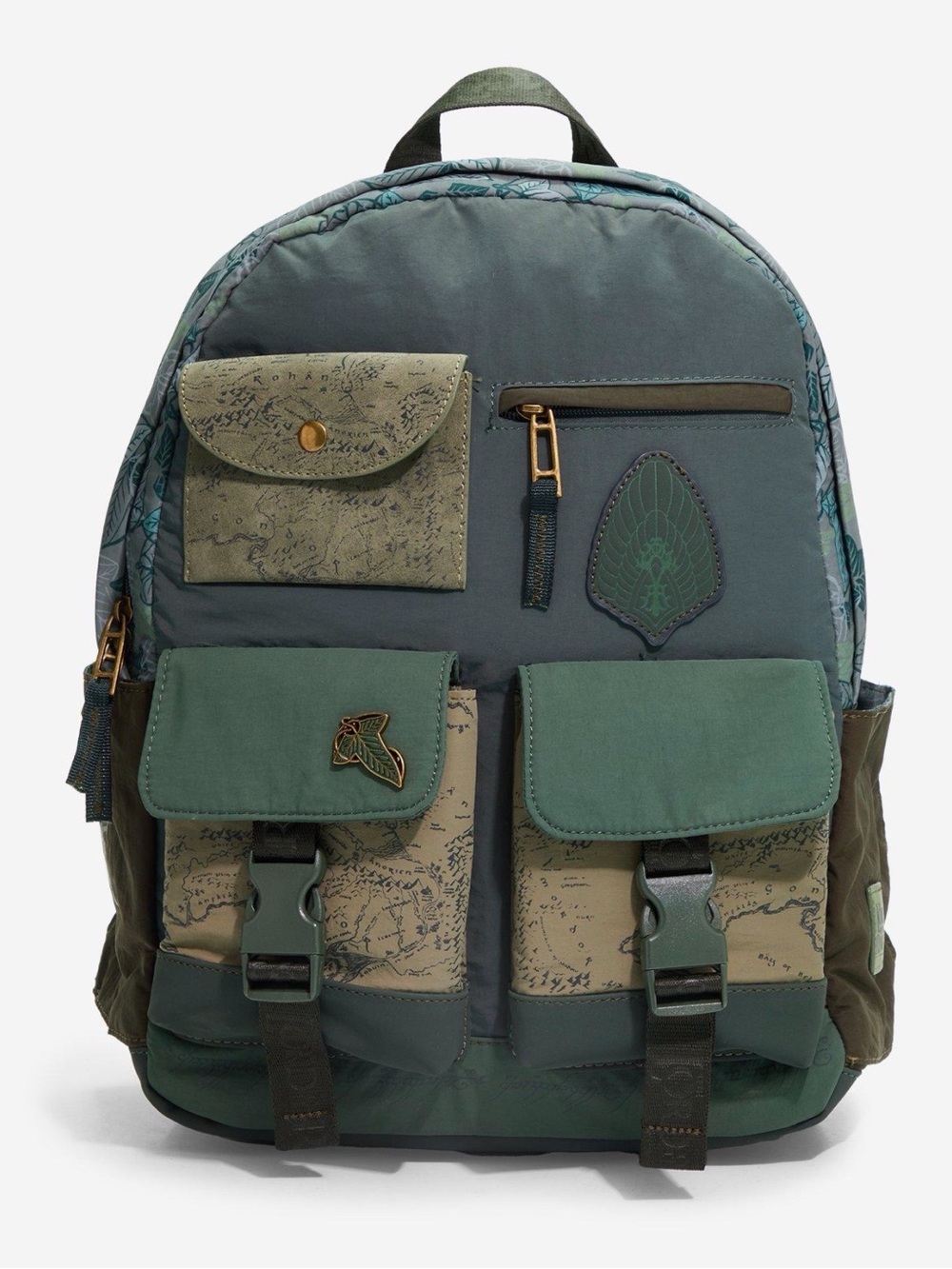New The Lord of The Rings Map Print Multi-Pocket Backpack